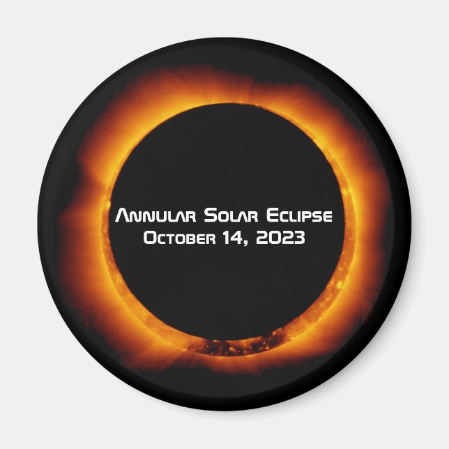 Íman Eclipse Solar Anular 2023 (Frente)