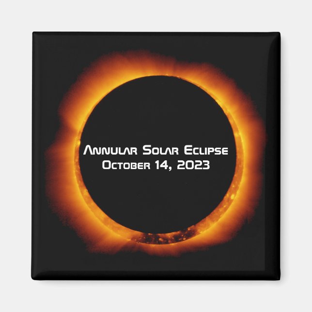 Íman Eclipse Solar Anular 2023 (Frente)