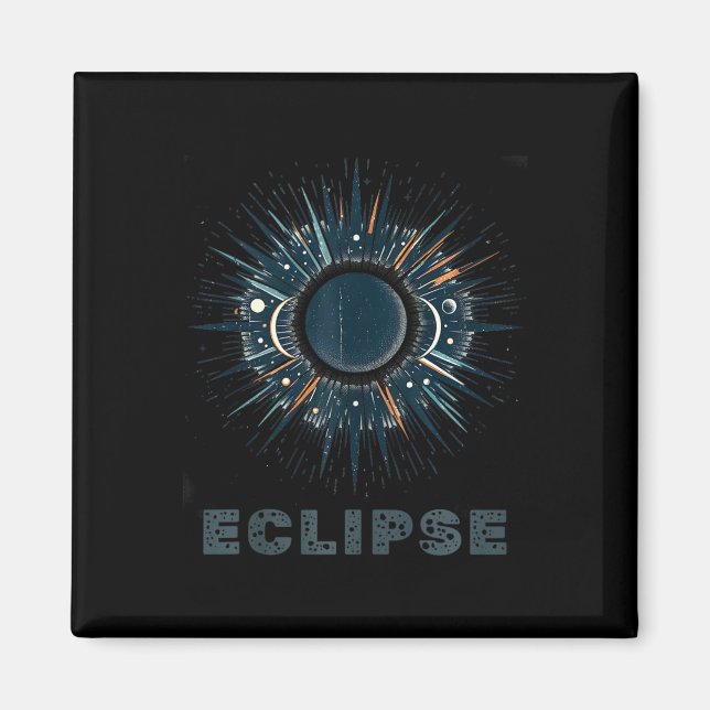Íman Eclipse Solar da Vintage Oficial (Frente)