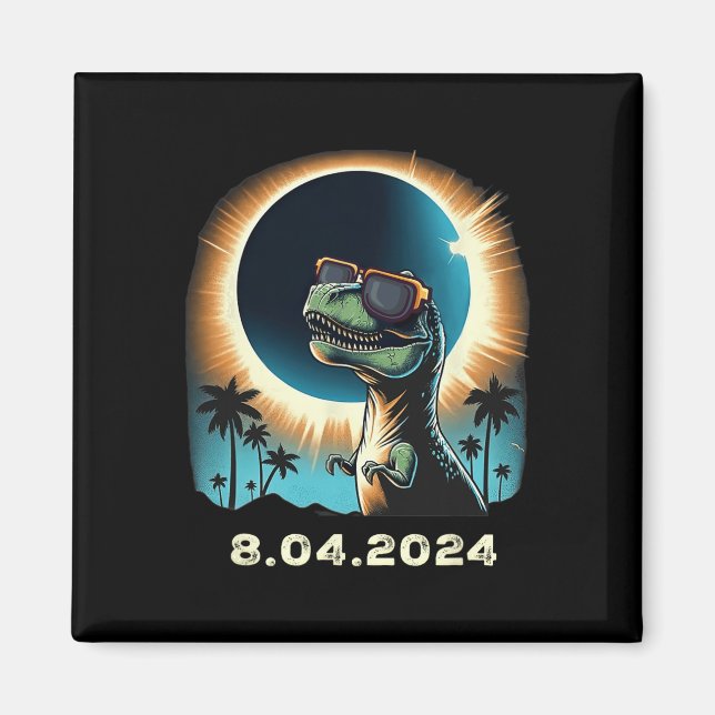 Íman Eclipse Solar Dino Com Gles Eclipse Solares (Frente)