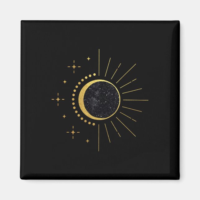 Íman Eclipse Solar Duas Vezes Na Vida 2024 Total Solar  (Frente)