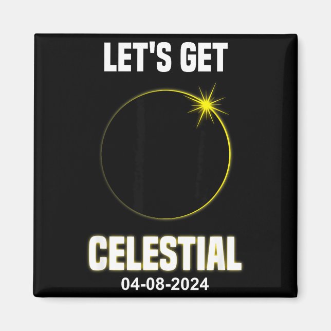 Íman Eclipse Solar Fofo Celestial Total Solar (Frente)