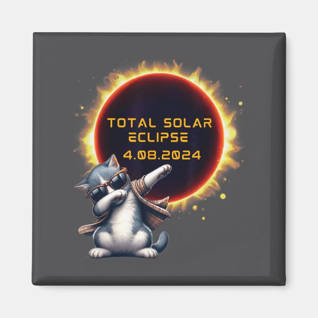 Íman Eclipse Solar Fofo Eclipse Solar Total (Frente)