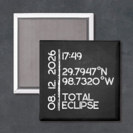 Íman Eclipse Solar Personalizado 2026