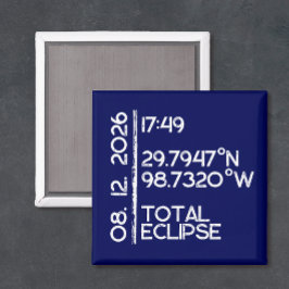 Íman Eclipse Solar Personalizado 2026