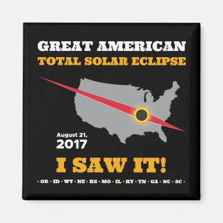 Íman Eclipse Solar Total - 2017 - Eu vi!