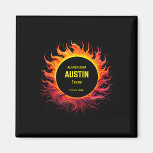Íman Eclipse Solar Total 2024 Austin Texas