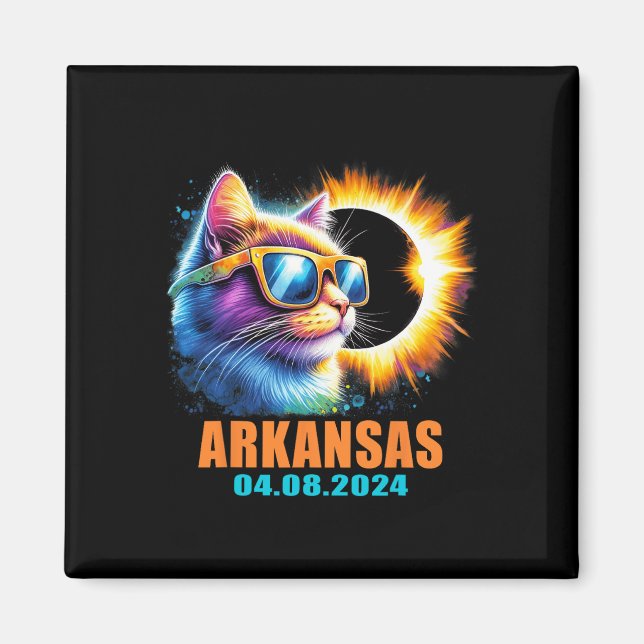 Íman Eclipse Solar Total 2024 Cat Solar Eclips (Frente)