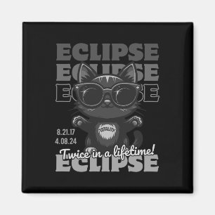Íman Eclipse Solar Total 2024 Duas Vezes Num Total De V