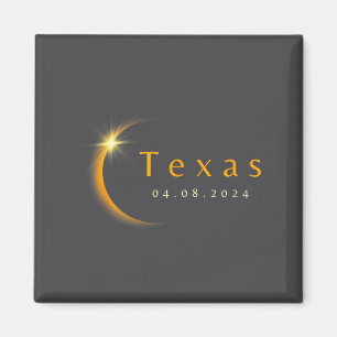 Íman Eclipse Solar Total 2024 Estado Texas 8 de abril d