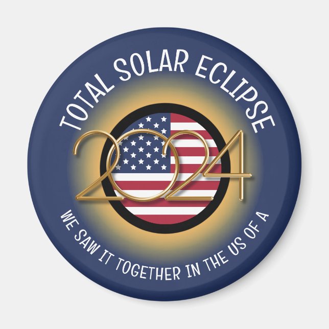ÍMAN ECLIPSE SOLAR TOTAL 2024 EUA (Frente)
