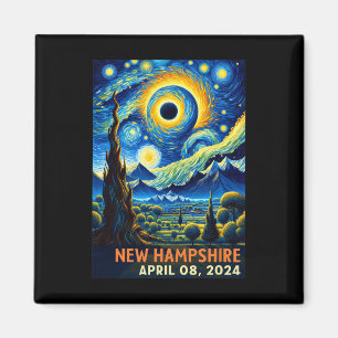 Íman Eclipse Solar Total 2024 New Hampshire Starry Nigh