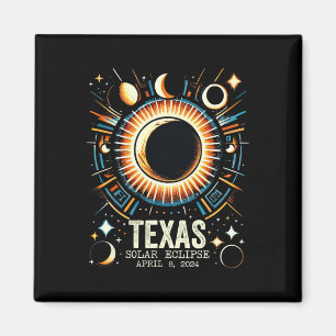 Íman Eclipse Solar Total 2024 Texas April 8 Abstrato Mo