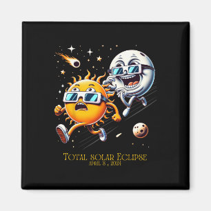 Íman Eclipse Solar Total 8-4-2024 Sun Frota Moon Eclips