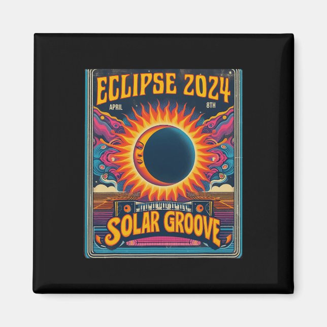 Íman Eclipse Solar Total 8 de abril de 2024 Norte (Frente)