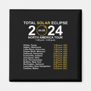 Íman Eclipse Solar Total Abril 8 Caminho Do Eclipse