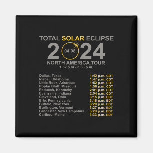 Íman Eclipse Solar Total Abril 8 Caminho Do Eclipse