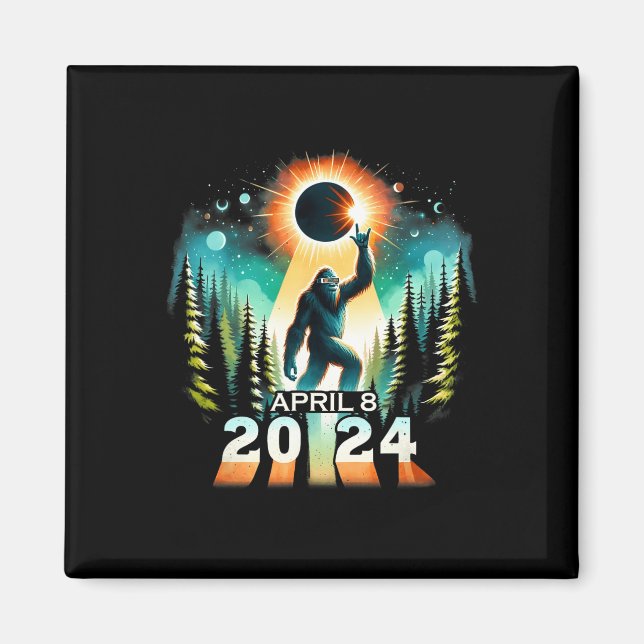 Íman Eclipse Solar Total Abril 8 Eclipse Solar 2024 Tot (Frente)