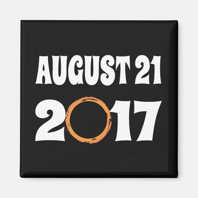 Íman Eclipse Solar Total agosto 21 2017 (Frente)