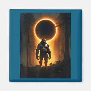 Íman Eclipse Solar Total América EUA Ilustração