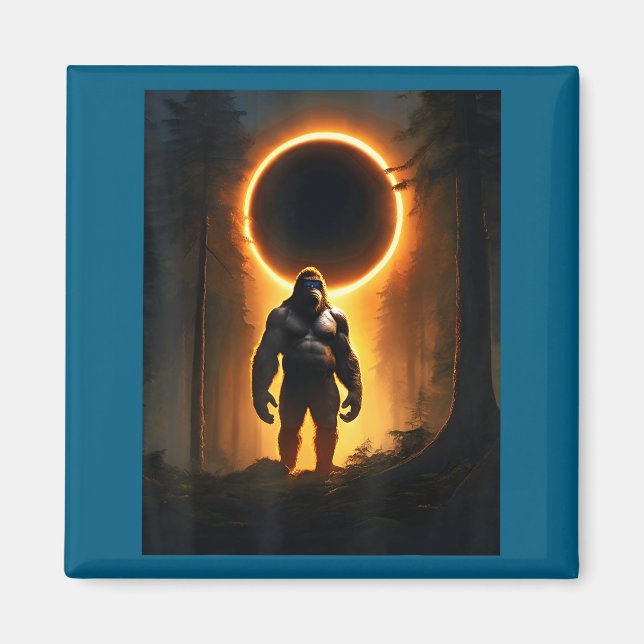 Íman Eclipse Solar Total América EUA Ilustração (Frente)