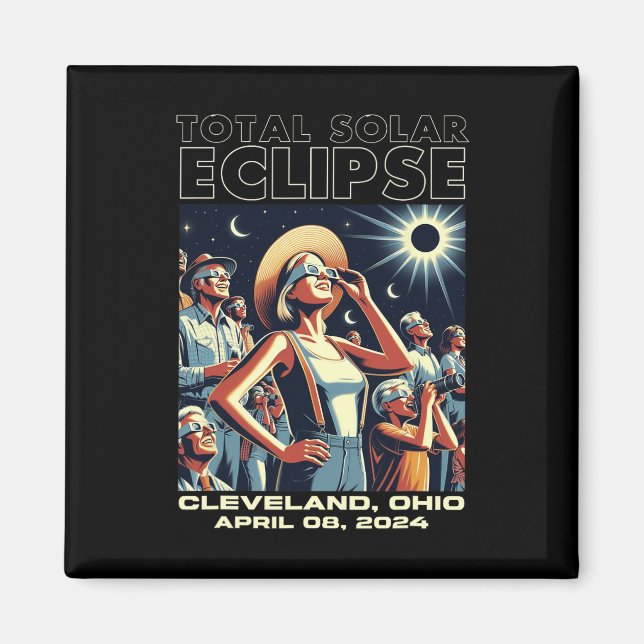 Íman Eclipse Solar Total Cleveland (Frente)