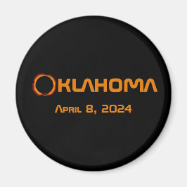 Íman Eclipse Solar Total de 2024 de Oklahoma