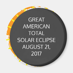 Íman Eclipse Solar Total do Excelente Americano persona