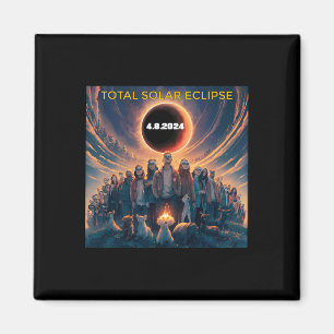 Íman Eclipse Solar Total do Pessoas Eclipse Gles 2024