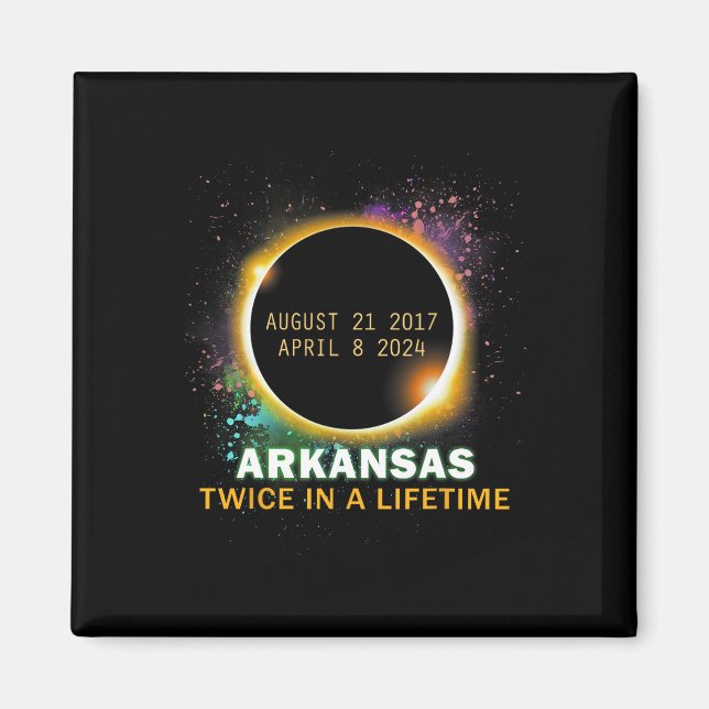 Íman Eclipse Solar Total Duas Vezes Na Vida 2024 (Frente)