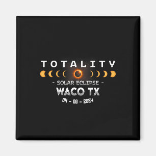Íman Eclipse Solar Total em Waco Tx 2024