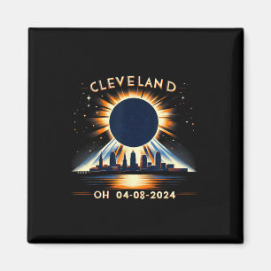 Íman Eclipse Solar Total Oh abril 2024 Cleveland Sol