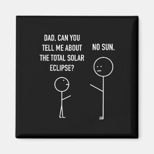Íman Eclipse Solar Total Stick Figura Humor Astrologia