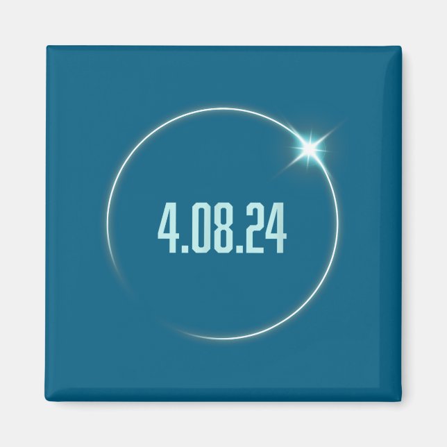 Íman Eclipse Total da América Engraçado 4.08.24 Eclipse (Frente)