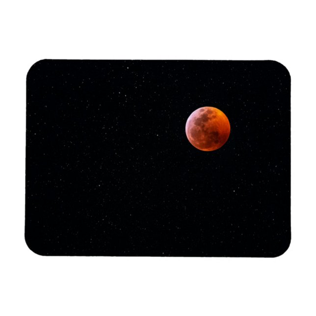 Íman Eclipse Total da Lua de Sangue | Big Island Havaí (Horizontal)