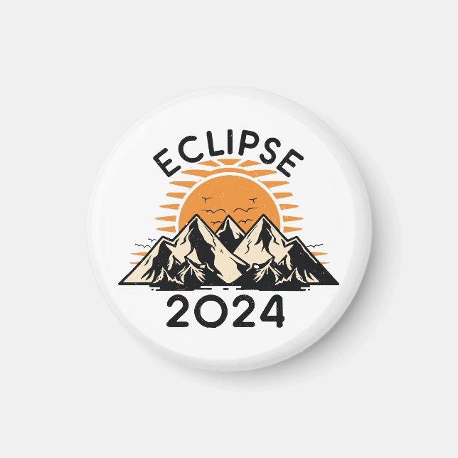 Íman Eclipse Total do Sol 2024 (Frente)