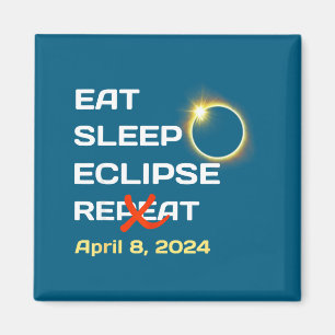 Íman Eclipse Total do Sol de 2024 na América - Totalida