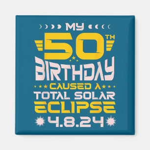 Íman Eclipse Total do Sol de Aniversário de 50 anos - 8