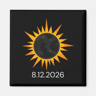 Íman Eclipse Total do Sol Engraçado 12 de Agosto
