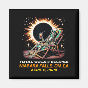 Íman Eclipse Total do Sol Esqueleto Niagara Falls Ontár