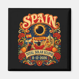 Íman Eclipse Total do Sol na Espanha 2026 12 de Agosto