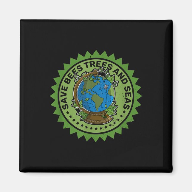 Íman Ecologista Animais de Proteção Ambiental (Frente)