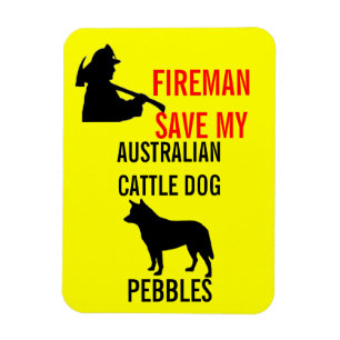 Íman Economias do bombeiro meu cão australiano do gado