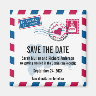 Íman Economias do casamento do correio aéreo da