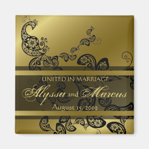 Íman Economias florais elegantes chiques do pavão do