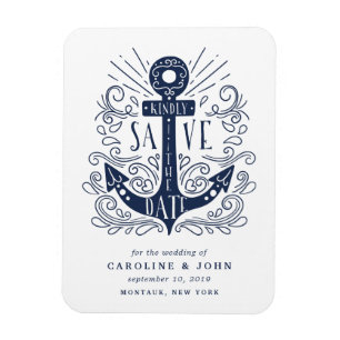 Íman Economias tiradas mão da âncora a data