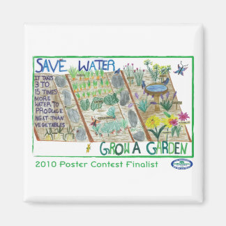 Íman Economize água - faça crescer um jardim