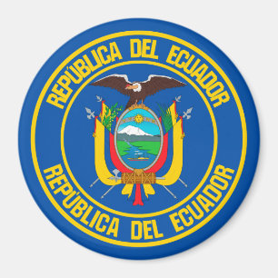 Íman Ecuador Round Emblem