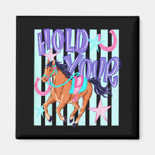 Íman Ed Retro Segure Seu Cavalo Ed Amante de Cavalos