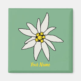 Íman Edelweiss Chalet Flower Huts Vintage Alm